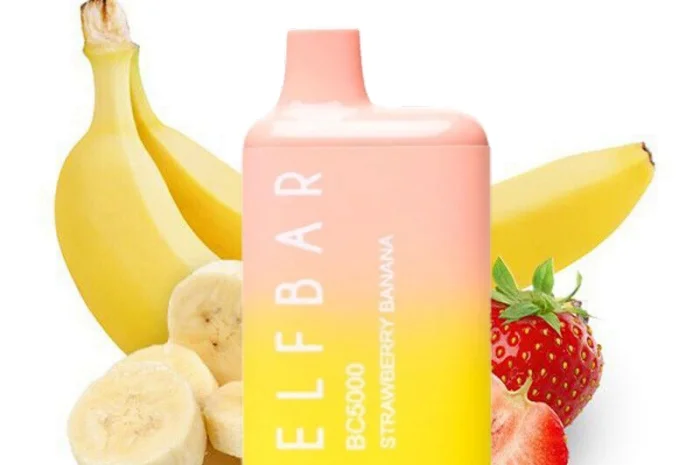 Ел сигарета ELF BAR 5000 тяг Полуниця-Банан 5%- фото № 1