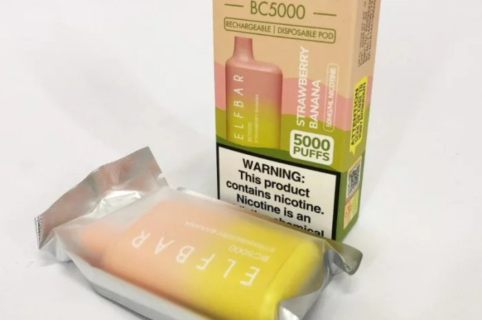 Ел сигарета ELF BAR 5000 тяг Полуниця-Банан 5%- фото № 3