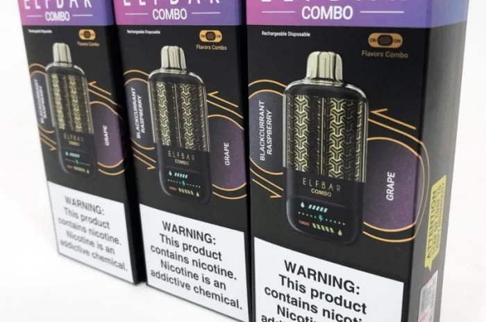 Сигарета з перемиканням смаків ELF BAR 25000 тяг • Смородина-Малина <=> Виноград •- фото № 2