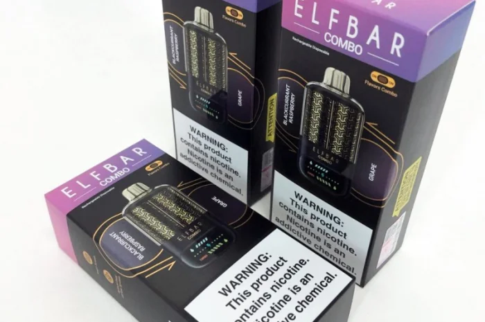 Сигарета з перемиканням смаків ELF BAR 25000 тяг • Смородина-Малина <=> Виноград •- фото № 3