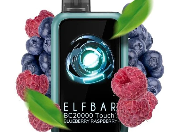 Сенсорна сигарета ELFBAR ВС 20000 тяг • Чорниця • Малина •- фото № 1