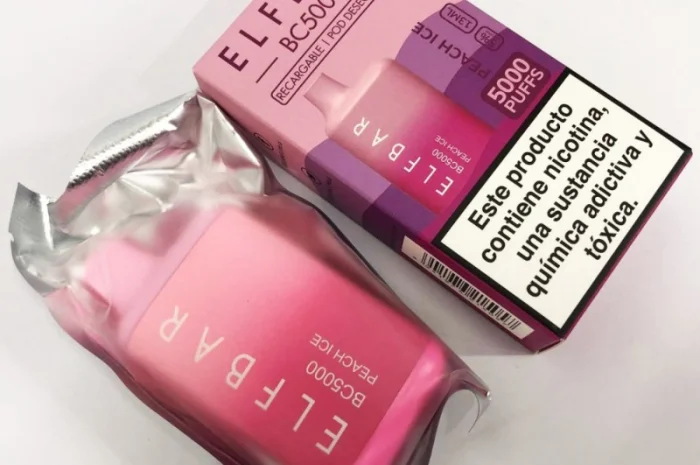 Електрона сигарета Elfbar BC 5000 тяг, 5% • Персик з льодом •- фото № 4