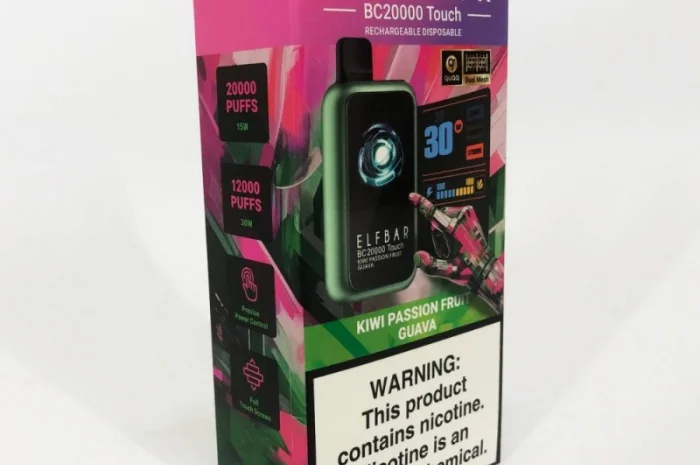 Сенсорна сигарета ELFBAR ВС 20000 тяг • Ківі • Маракуя • Гуава •- фото № 2