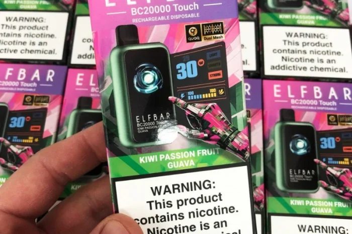 Сенсорна сигарета ELFBAR ВС 20000 тяг • Ківі • Маракуя • Гуава •- фото № 5