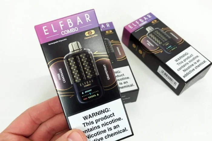 Сигарета з перемиканням смаків ELF BAR 25000 тяг • Рожевий лимонад <=> Грейфрут •- фото № 3