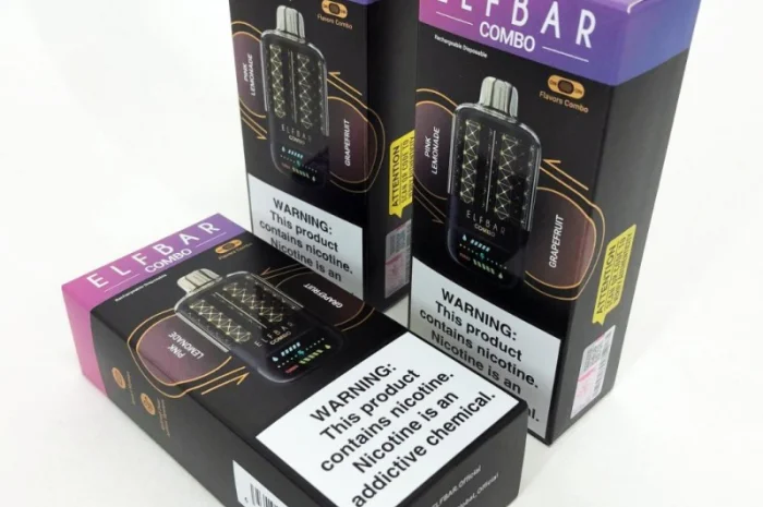 Сигарета з перемиканням смаків ELF BAR 25000 тяг • Рожевий лимонад <=> Грейфрут •- фото № 4