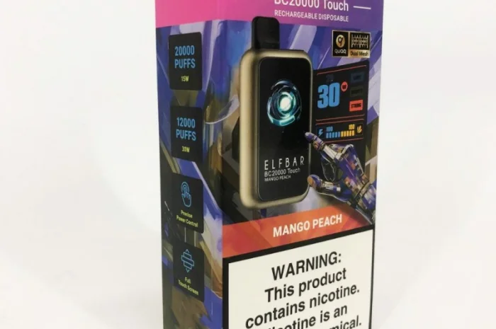 Сенсорна сигарета ELFBAR ВС 20000 тяг (Манго - Персик)- фото № 2