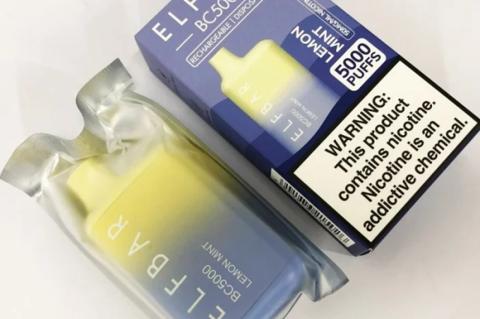 Електрона сигарета ELF BAR BC 5000 тяг (Лимон Мята ) 5%- фото № 3