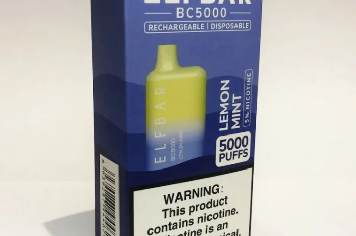 Електрона сигарета ELF BAR BC 5000 тяг (Лимон Мята ) 5%- фото № 4