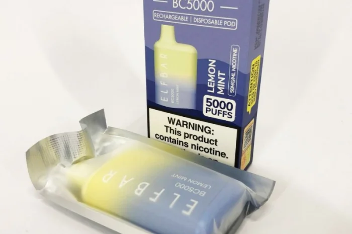 Електрона сигарета ELF BAR BC 5000 тяг (Лимон Мята ) 5%- фото № 5