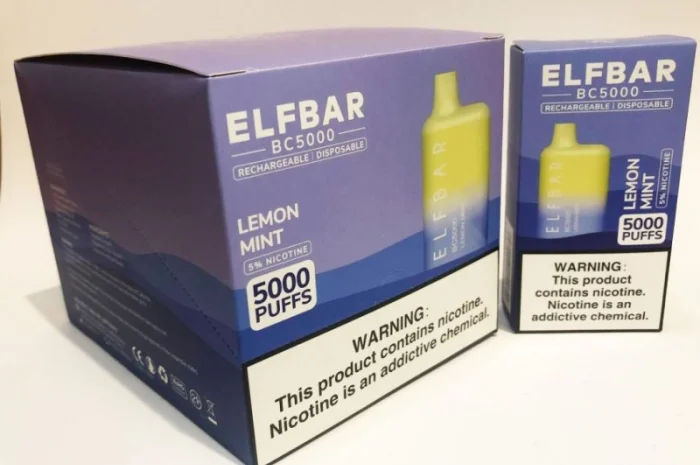 Електрона сигарета ELF BAR BC 5000 тяг (Лимон Мята ) 5%- фото № 7