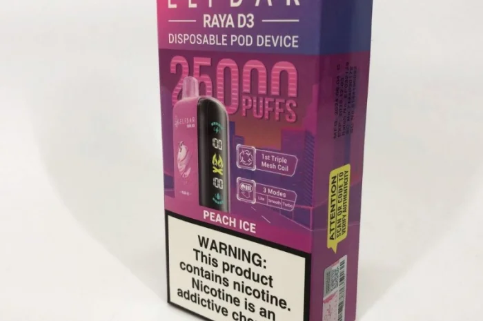 Персик з Льодом ••• Сигарета ELF BAR Raya 25000 тяг- фото № 2