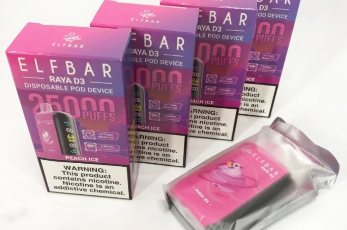 Персик з Льодом ••• Сигарета ELF BAR Raya 25000 тяг- фото № 3