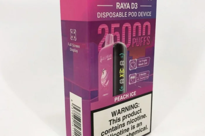 Персик з Льодом ••• Сигарета ELF BAR Raya 25000 тяг- фото № 4