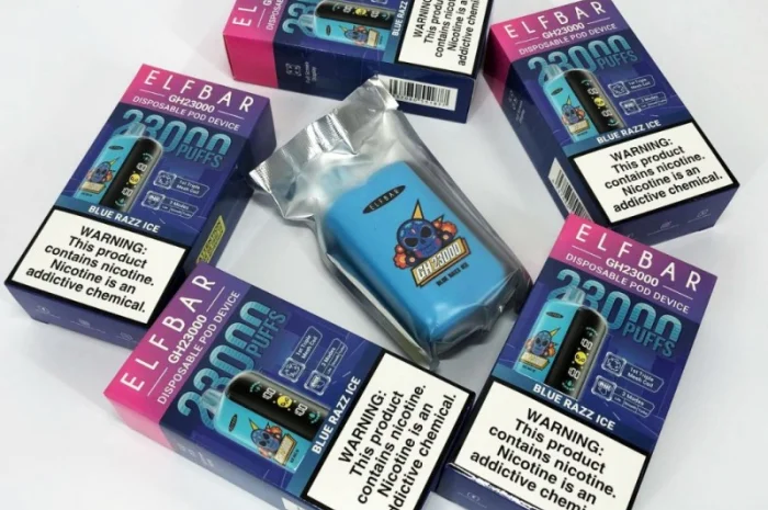 Електрона сигарета ELF BAR 5% на 23000 тяг (Синя Малина)- фото № 5