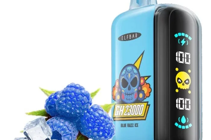 Електрона сигарета ELF BAR 5% на 23000 тяг (Синя Малина)- фото № 1