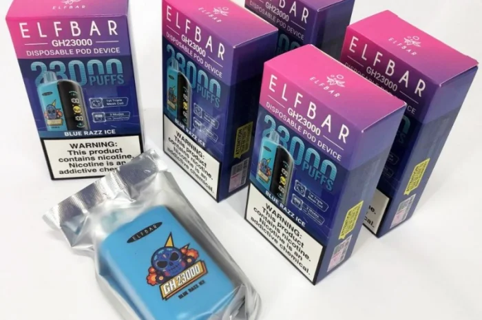 Електрона сигарета ELF BAR 5% на 23000 тяг (Синя Малина)- фото № 3