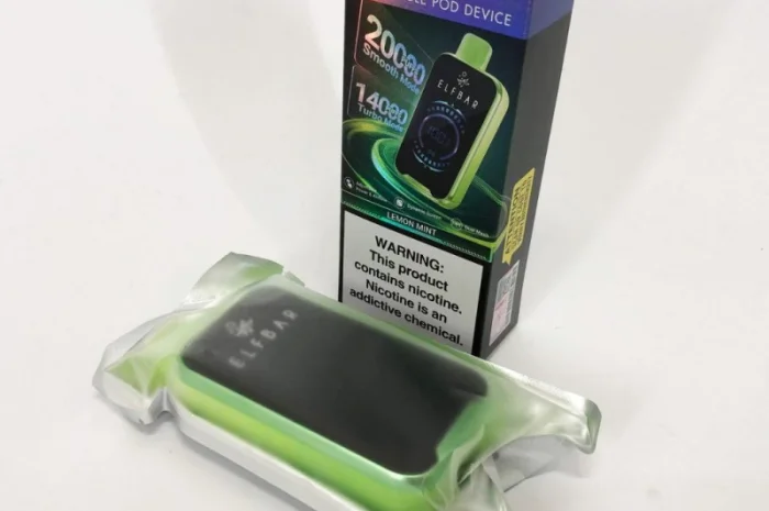 Електронная сигарета Elf Bar Raya 20000 (Лимон-Мята)- фото № 2