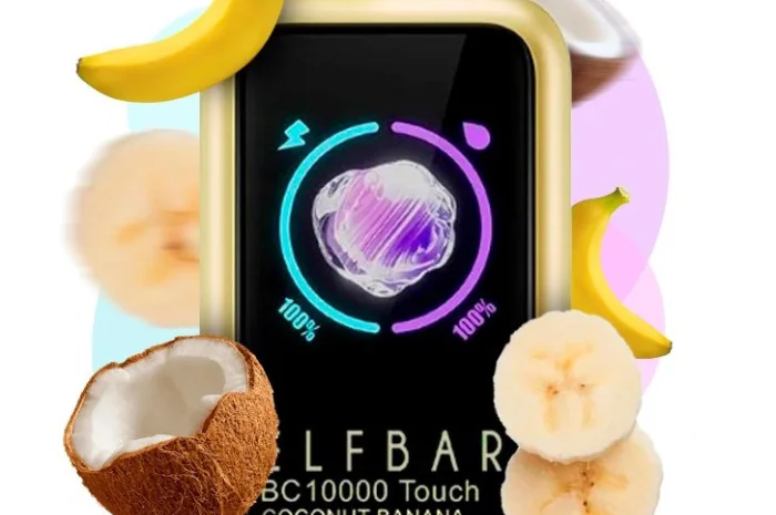 Електрона сигарета Elf Bar BC10000 сенсорна (Кокос Банан)- фото № 1