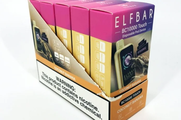 Електрона сигарета Elf Bar BC10000 сенсорна (Кокос Банан)- фото № 5