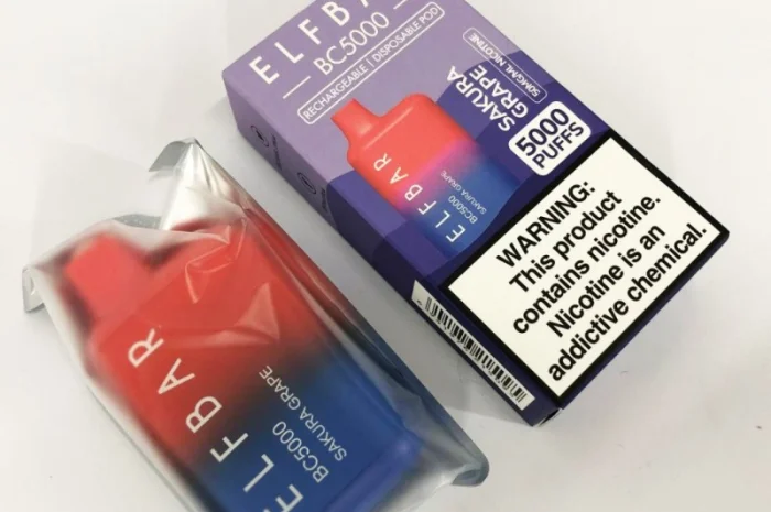 Електрона сигарета Elfbar BC 5% 5000 тяг • Сакура-Виноград •- фото № 2