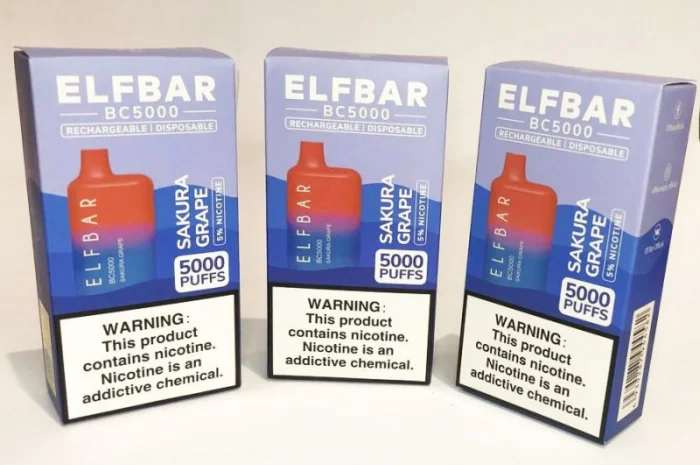 Електрона сигарета Elfbar BC 5% 5000 тяг • Сакура-Виноград •- фото № 5