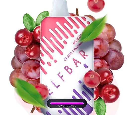 Е-сигарета ELF BAR 5% 15000 тяг, Виноград Журавлина- фото № 1