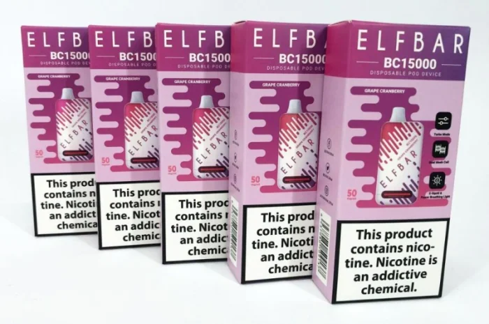 Е-сигарета ELF BAR 5% 15000 тяг, Виноград Журавлина- фото № 2
