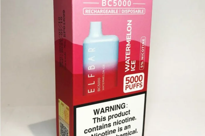 Електрона сигарета ELF BAR BC 5000 тяг, 5% • Кавун з Льодом •- фото № 4