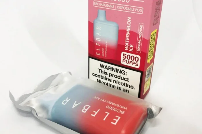 Електрона сигарета ELF BAR BC 5000 тяг, 5% • Кавун з Льодом •- фото № 5