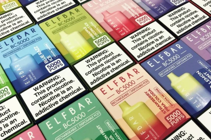 Електрона сигарета ELF BAR BC 5000 тяг, 5% • Кавун з Льодом •- фото № 6