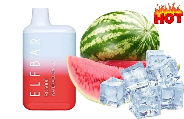 Електрона сигарета ELF BAR BC 5000 тяг, 5% • Кавун з Льодом •- фото № 1