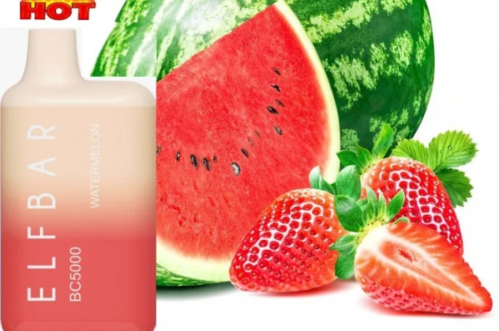 Електрона сигарета ELF BAR BC 5000 тяг (Полуниця-Кавун) 5%- фото № 1