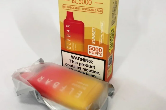 Електрона сигарета ELF BAR BC 5000 тяг (Персик-Манго) 5%- фото № 2