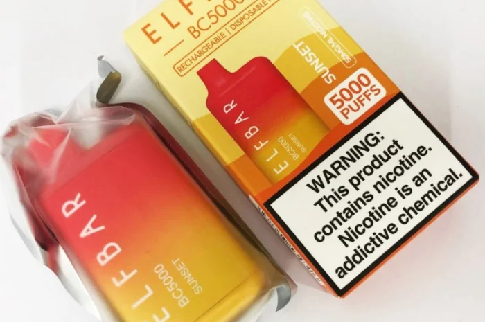 Електрона сигарета ELF BAR BC 5000 тяг (Персик-Манго) 5%- фото № 4