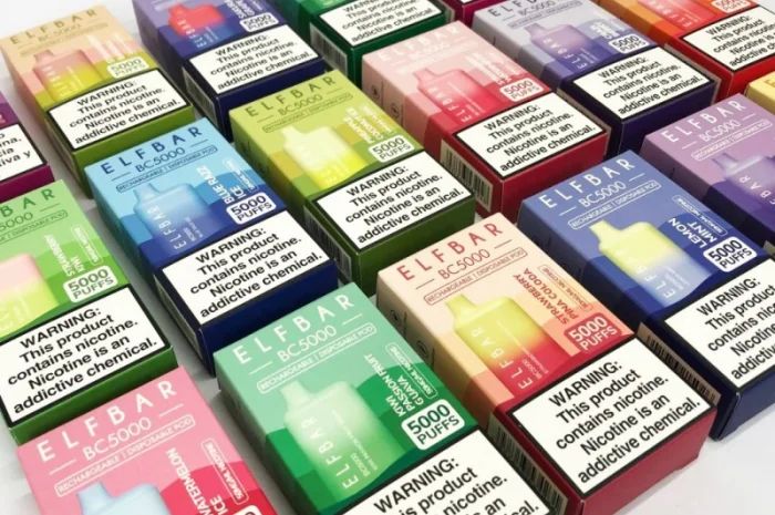 Електрона сигарета ELF BAR BC 5000 тяг (Персик-Манго) 5%- фото № 5