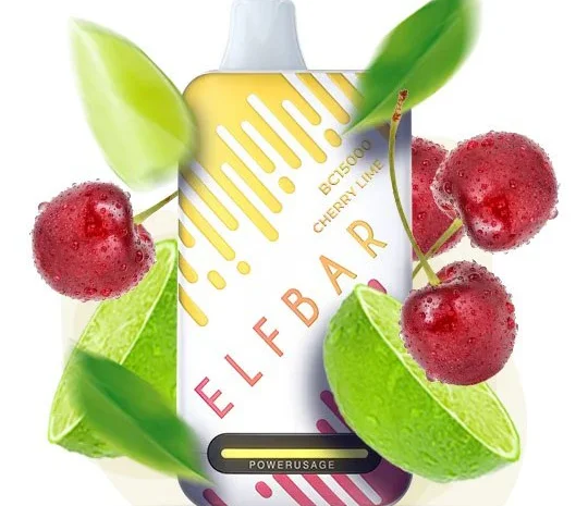 Ел. сигарета ELF BAR 5% 15000 тяг, Вишня-Лайм- фото № 1