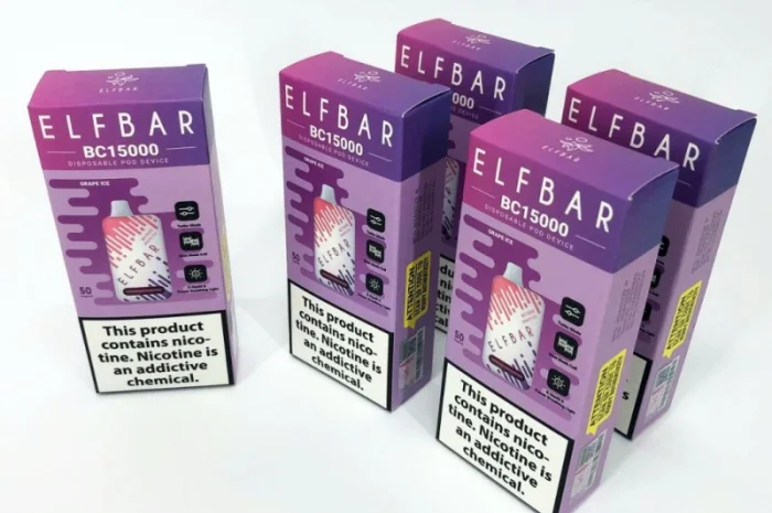 Е-сигарета ELF BAR 5% 15000 тяг, Льодяний Виноград- фото № 2