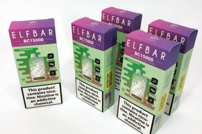 Е-сигарета ELF BAR 5% 15000 тяг, Льодяний Кавун- фото № 4