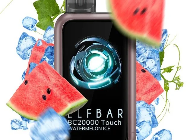 Сенсорна сигарета ELFBAR ВС 20000 тяг • Кавун з Льодом •- фото № 1