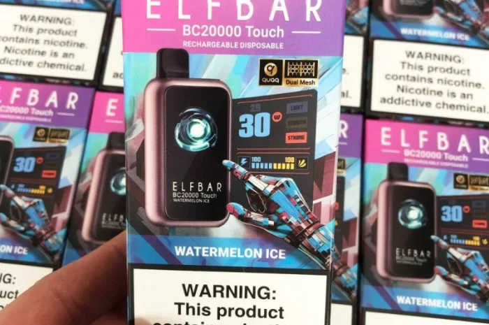 Сенсорна сигарета ELFBAR ВС 20000 тяг • Кавун з Льодом •- фото № 3