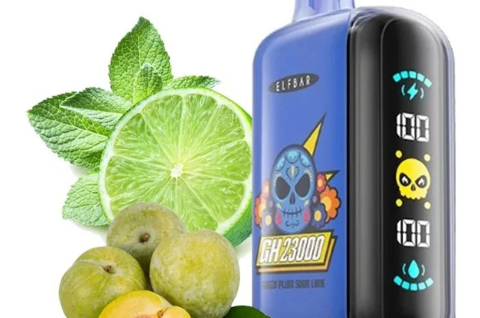 Електрона сигарета ELF BAR GH 5% 23000 тяг, Зелена Слива - Кислий Лайм- фото № 1