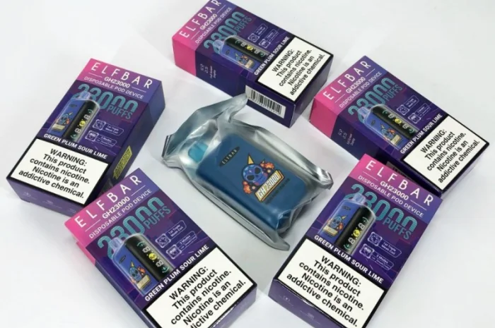 Електрона сигарета ELF BAR GH 5% 23000 тяг, Зелена Слива - Кислий Лайм- фото № 4