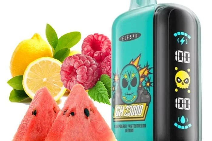 Електрона сигарета ELF BAR GH 5% 23000 тяг, Малина Кавун Лимон- фото № 1