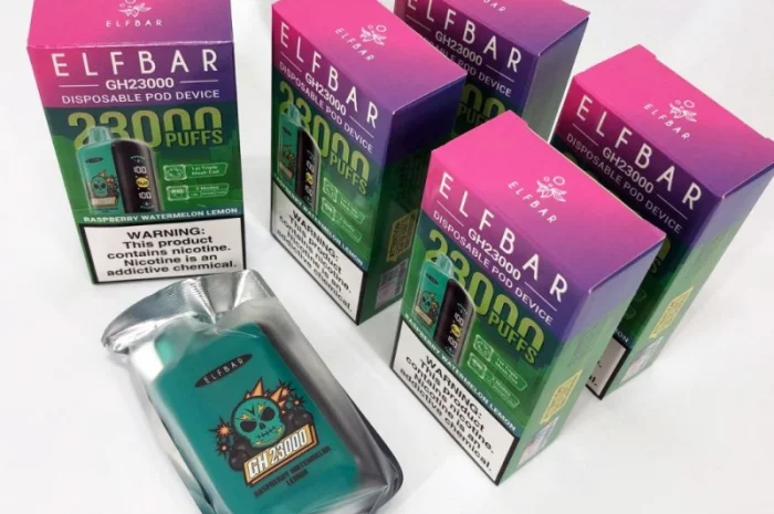 Електрона сигарета ELF BAR GH 5% 23000 тяг, Малина Кавун Лимон- фото № 5