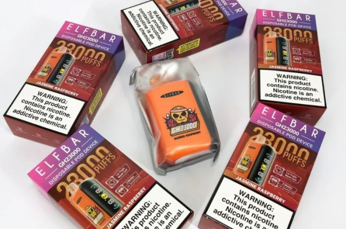 ПОД система ELF BAR GH 5% 23000 тяг, Жасмин Малина- фото № 6