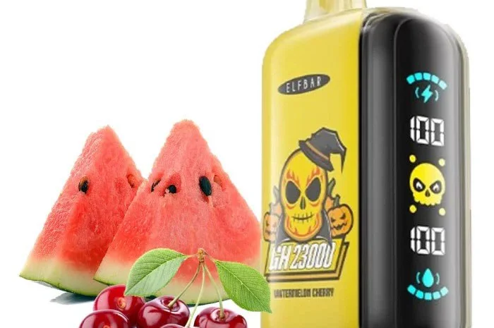 Кавун Вишня ••• Сигарета ELF BAR 23000 тяг 5%- фото № 1