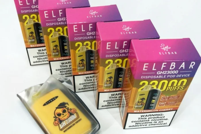 Кавун Вишня ••• Сигарета ELF BAR 23000 тяг 5%- фото № 4