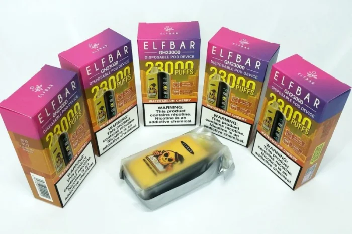 Кавун Вишня ••• Сигарета ELF BAR 23000 тяг 5%- фото № 5