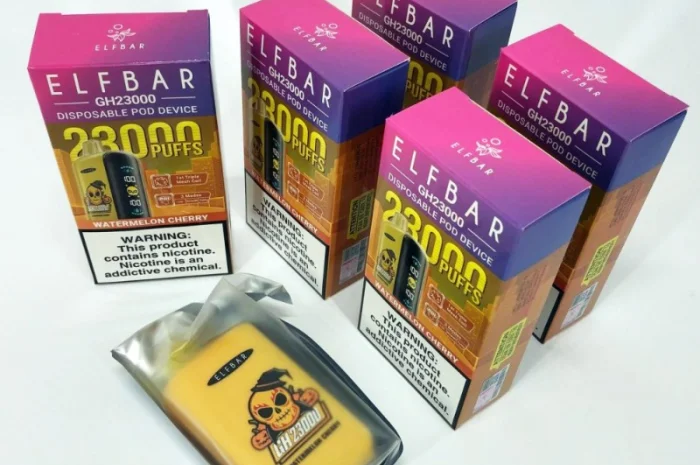 Кавун Вишня ••• Сигарета ELF BAR 23000 тяг 5%- фото № 6